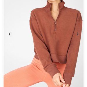 Fabletics Kat Half Zip Pullover, Size MEDIUM.